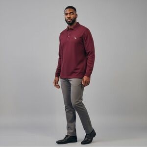 Tommy Bahama Island Zone  Supima Cotton Long Sleeve Polo - Size Medium